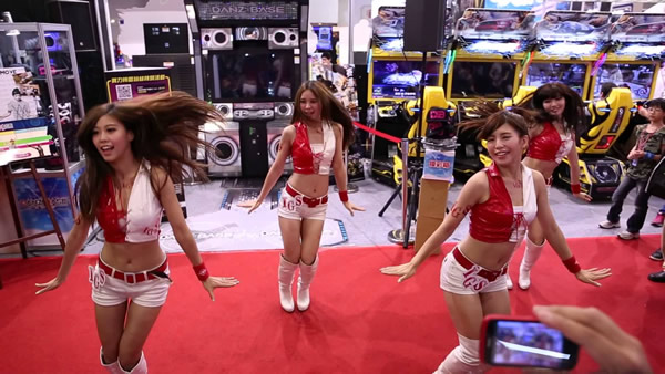 ダンスゲームのデモ