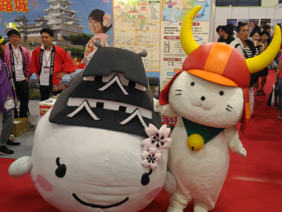ゆるキャラも応援に来てくれました